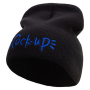 Cook Up Embroidered 8 inch Acrylic Short beanie - Black OSFM