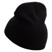 Cook Up Embroidered 8 inch Acrylic Short beanie - Black OSFM