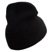 Cook Up Embroidered 8 inch Acrylic Short beanie - Black OSFM