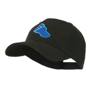 Bigfoot Track Mascot Embroidery Cap