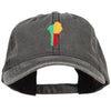 Benin Map Flag Embroidered Washed Cap