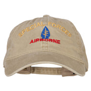 Airborne Special Force Embroidered Washed Cotton Twill Cap