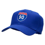 Interstate 90 Solid Cotton Twill Low Profile Snap Cap