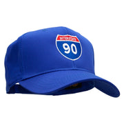 Interstate 90 Solid Cotton Twill Low Profile Snap Cap