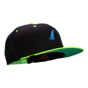 Wave Life Embroidered Wool Blend 2 Tone Classic Snapback - Black-Yellow OSFM