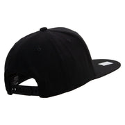 Licensed US Navy Embroidered Flexfit Snapback Style Cap - Black OSFM