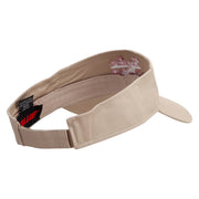 Barber Shop Embroidered Cotton Twill Sun Visor - Khaki OSFM