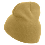 Cook Up Embroidered 8 inch Acrylic Short beanie - Khaki OSFM