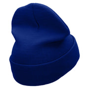 Soccer Love Embroidered 12 Inch Long Knitted Beanie - Royal OSFM