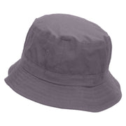 Proud Fisherman Embroidered Pigment Dyed Bucket Hat - Charcoal OSFM