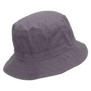 Proud Fisherman Embroidered Pigment Dyed Bucket Hat - Charcoal OSFM