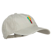 Benin Map Flag Embroidered Washed Cap