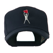 Breast Cancer Body Figure Heart Embroidery Cap