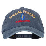 Airborne Special Force Embroidered Washed Cotton Twill Cap