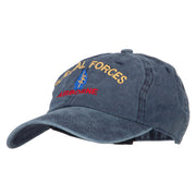 Airborne Special Force Embroidered Washed Cotton Twill Cap