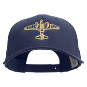 US Fighter Aircraft Embroidered Six Panels Pro Style Cap - Navy OSFM