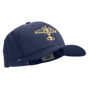 US Fighter Aircraft Embroidered Six Panels Pro Style Cap - Navy OSFM