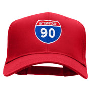 Interstate 90 Solid Cotton Twill Low Profile Snap Cap