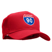 Interstate 90 Solid Cotton Twill Low Profile Snap Cap