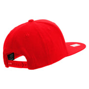 Licensed US Navy Embroidered Flexfit Snapback Style Cap - Red OSFM