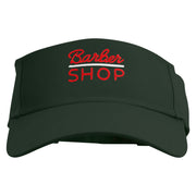 Barber Shop Embroidered Cotton Twill Sun Visor - Dk-Green OSFM