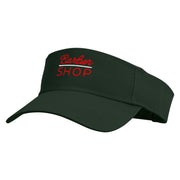 Barber Shop Embroidered Cotton Twill Sun Visor - Dk-Green OSFM