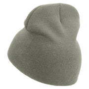 Cook Up Embroidered 8 inch Acrylic Short beanie - Grey OSFM