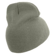 Cook Up Embroidered 8 inch Acrylic Short beanie - Grey OSFM