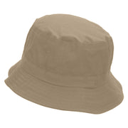 Proud Fisherman Embroidered Pigment Dyed Bucket Hat - Khaki OSFM