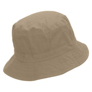 Proud Fisherman Embroidered Pigment Dyed Bucket Hat - Khaki OSFM