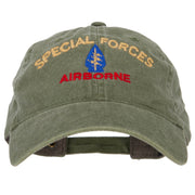 Airborne Special Force Embroidered Washed Cotton Twill Cap