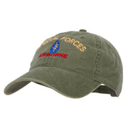 Airborne Special Force Embroidered Washed Cotton Twill Cap