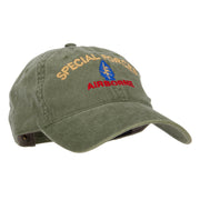 Airborne Special Force Embroidered Washed Cotton Twill Cap