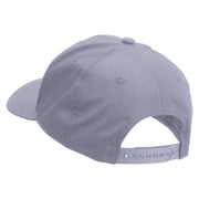 US Fighter Aircraft Embroidered Six Panels Pro Style Cap - Grey OSFM