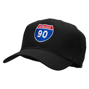 Interstate 90 Solid Cotton Twill Low Profile Snap Cap