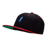 Wave Life Embroidered Wool Blend 2 Tone Classic Snapback - Black-Red OSFM