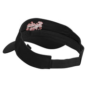 Barber Shop Embroidered Cotton Twill Sun Visor - Black OSFM