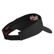 Barber Shop Embroidered Cotton Twill Sun Visor - Black OSFM