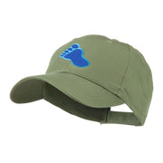 Bigfoot Track Mascot Embroidery Cap