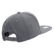 Licensed US Navy Embroidered Flexfit Snapback Style Cap - Dk-Grey OSFM