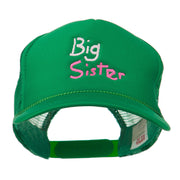 Big Sister Embroidered Youth Foam Mesh Cap