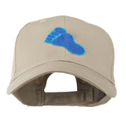 Bigfoot Track Mascot Embroidery Cap