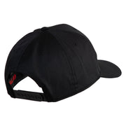 USA Brown Flag Marines Patched Solid Cotton Twill Pro Style Cap - Black OSFM
