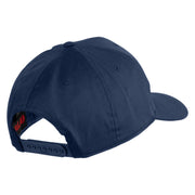 USA Brown Flag Marines Patched Solid Cotton Twill Pro Style Cap - Navy OSFM