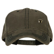 Animals Paw Prints Iron on Hotfix Patched Washed Deluxe Unstructured Wax Cotton Cap