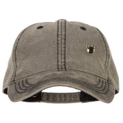 Animals Paw Prints Iron on Hotfix Patched Washed Deluxe Unstructured Wax Cotton Cap