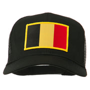 Belgium Flag Patched Mesh Cap