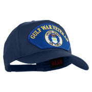 Gulf War Veteran USAF Blue Patched Solid Cotton Twill 5 Panel Prostyle Snap Cap - Navy OSFM
