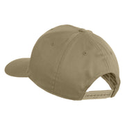 USA Brown Flag Marines Patched Solid Cotton Twill Pro Style Cap - Khaki OSFM