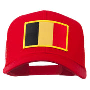 Belgium Flag Patched Mesh Cap